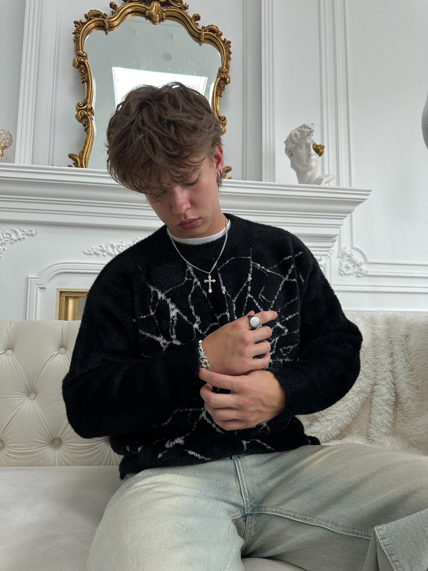 A1 UNFADED SPIDER WEB SWEATER