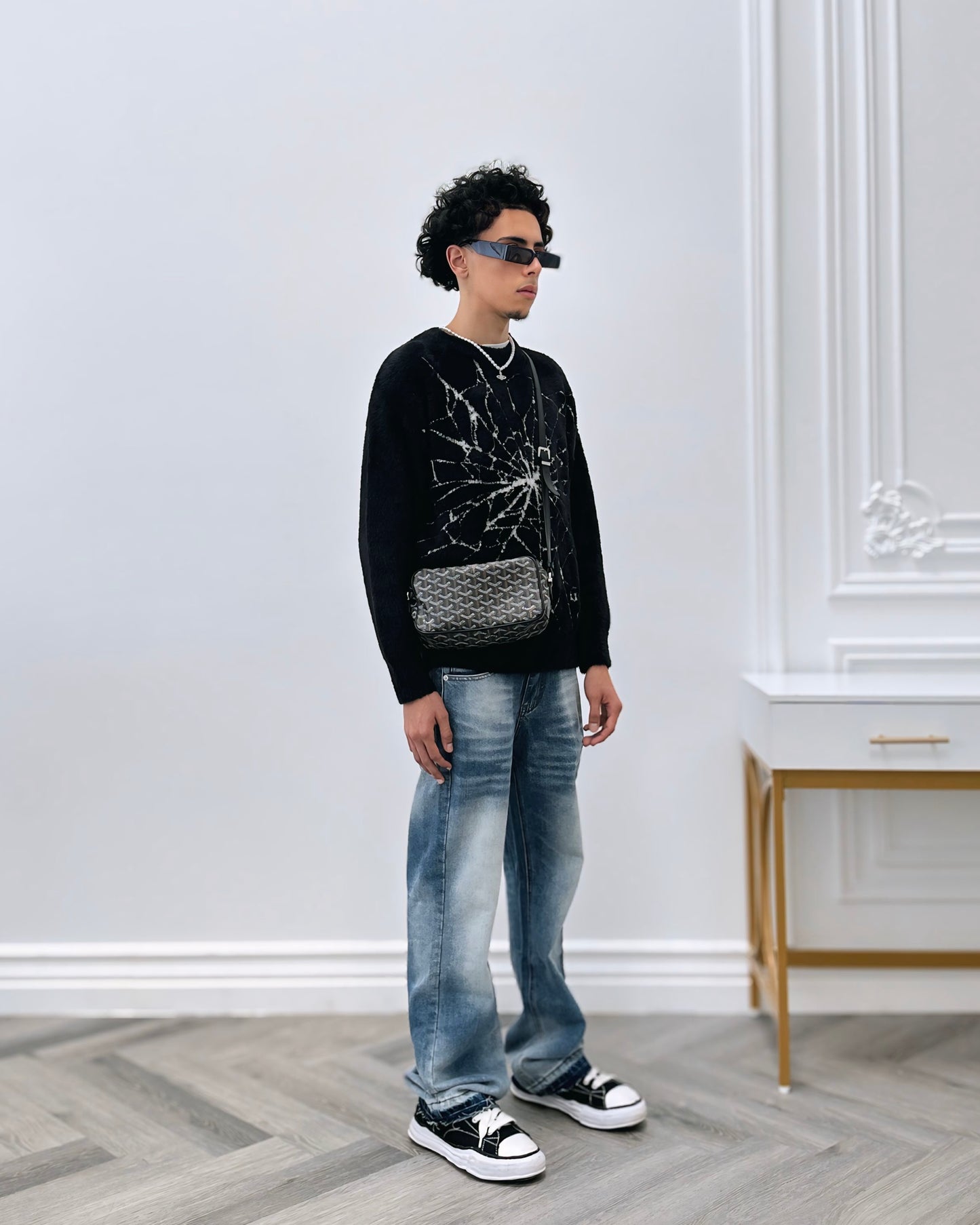 A1 UNFADED SPIDER WEB SWEATER