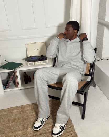 UNFADED PLAIN HOODIE - GREY