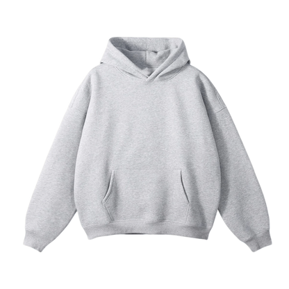 UNFADED PLAIN HOODIE - GREY