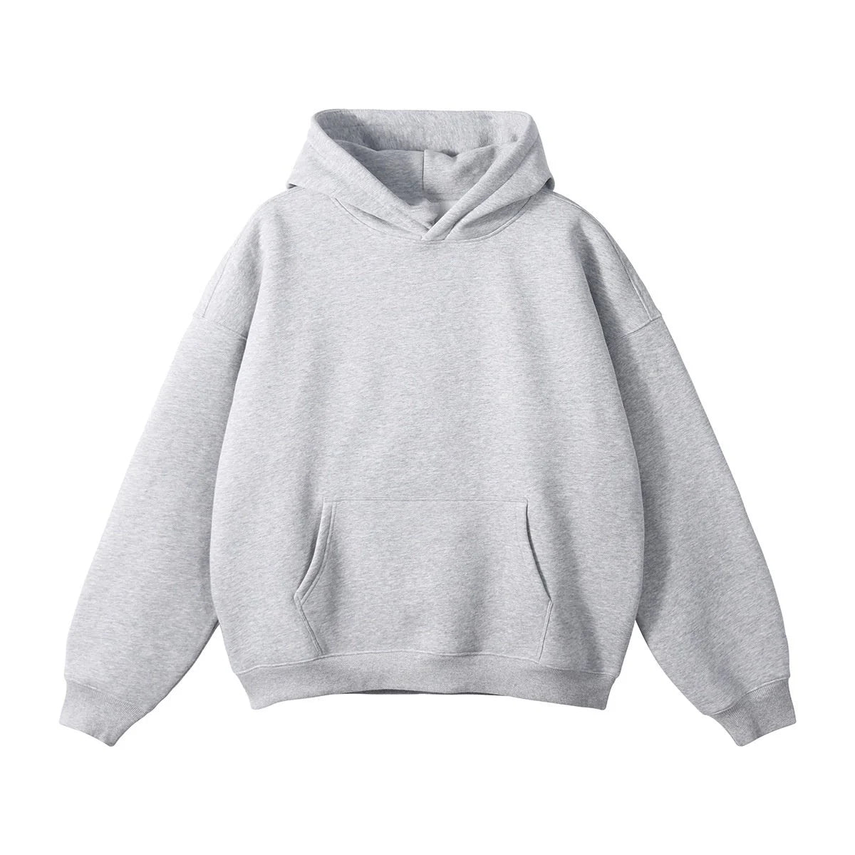 UNFADED PLAIN HOODIE - GREY