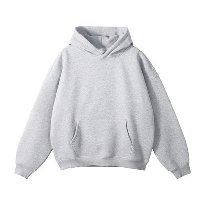 UNFADED PLAIN HOODIE - GREY